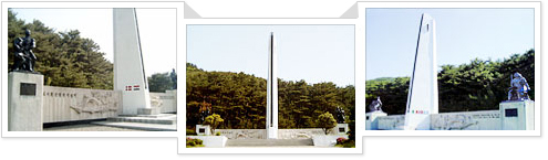 의료지원단 참전기념비 사진
